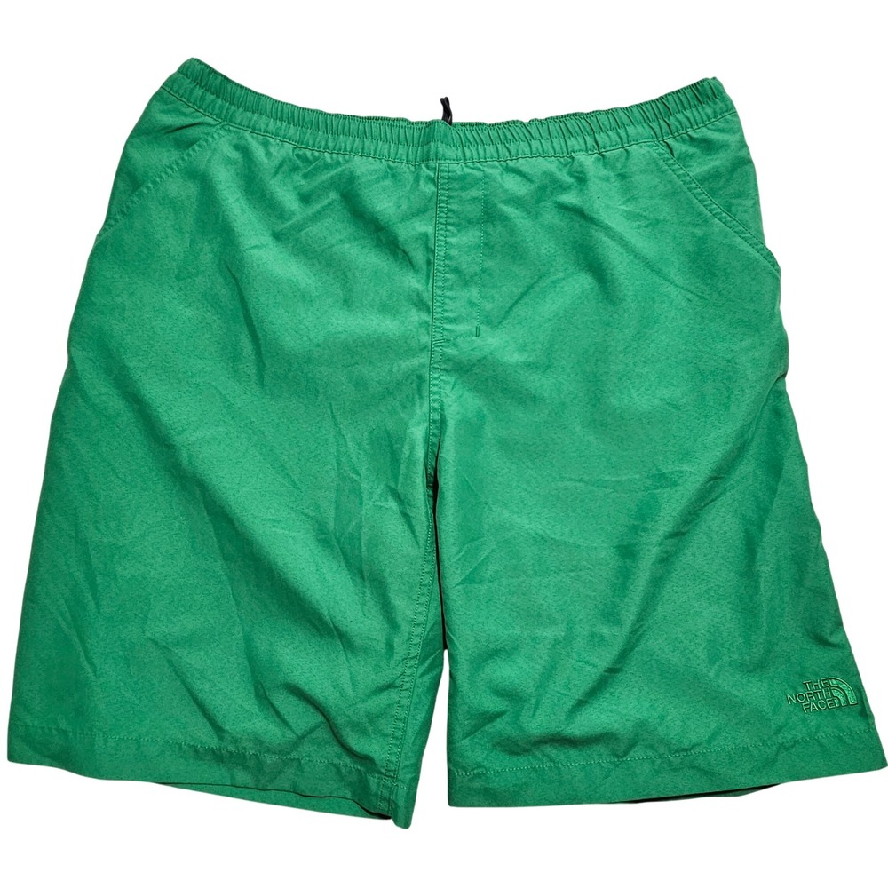 The North Face Mens Green Swim Trunks Mesh Lined Board Shorts Size Medium M